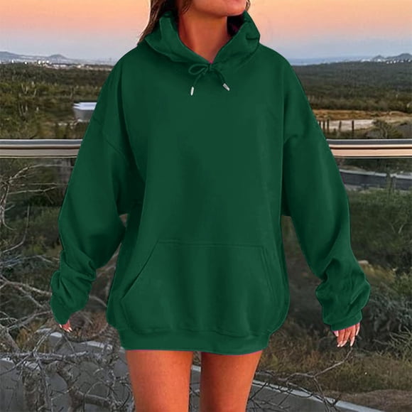 Women's Solid Color Drop Shoulder Hoodie With Pockets Comfortable And Stylish Sweatshirt Top Sweatshirt for Women Behemoth Zip Hoodie Womens Sweater Zip Long Sweatshirt Hoodies for Women Casual