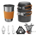 thumbnail image 2 of Camping Cookware Portable Mess Kit Camping Pot and Pans Cooking Set, 2 of 7
