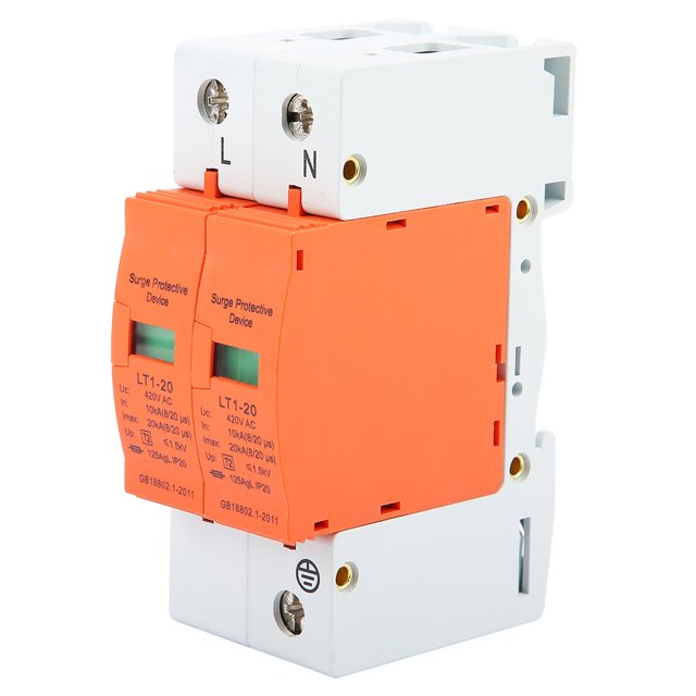Dispositif de Protection contre les Surtensions 420vAC, Parafoudre Basse Tension, Protection contre les Surtensions 2P pour Maison pour Maison