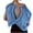 Blue, variant on Jacenvly Women Tops Clearance Womens Open Back Workout Backless Short Sleeve Athletic Shirt Running Crop Top Gym Yoga Tee Women's Tops and Blouses Plus Size