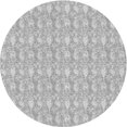 thumbnail image 1 of Ahgly Tapis Rond Lavable en Machine Intérieur Transitionnel Gris Canon, 3 Pieds Rond, 1 of 7
