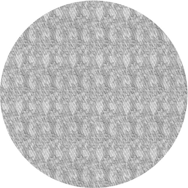 Ahgly Tapis Rond Lavable en Machine Intérieur Transitionnel Gris Canon, 3 Pieds Rond