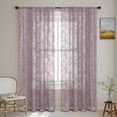 thumbnail image 4 of French Lace Window Curtain Elegant Semi Sheer Panel With Through Bar Design For Classic Interior, 4 of 8