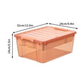 thumbnail image 3 of Toy Storage Containers with Lids,Brick Shaped Kids Toy Organizer Box, Plastic Clear Stackable Toy Bin Chest for Building Block Dolls,Toys Storage Organizer Bins, Building Blocks Storage, 3 of 4