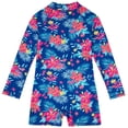 thumbnail image 2 of MIASHUI Girls Bathing Suits Summer Zipper Long Sleeve One Piece Swimsuits,Blue,6-7 Years, 2 of 8