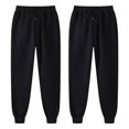 thumbnail image 4 of FAIWAD Womens Cinch Bottom Sweatpants 2PC High Waisted Drawstring Fleece Baggy Jogger Workout Trousers, 4 of 7