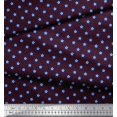 thumbnail image 3 of Soimoi Purple Rayon Fabric Blue Star Print Fabric by Yard 56 Inch Wide, 3 of 3