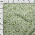thumbnail image 3 of oneOone Viscose Jersey Light Green Fabric Geometric Line Art Circle Sewing Craft Projects Fabric Prints By Yard 60 Inch Wide, 3 of 4