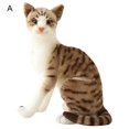thumbnail image 2 of Simulation Cats Design Plush Stuffed Pillow Animal Cushion Sofa Decor Kids Toy, 2 of 8