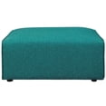 thumbnail image 3 of Modway Mingle Ottoman en Tissu de Polyester de Style Moderne, Fini Bleu Sarcelle, 3 of 4