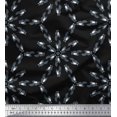 thumbnail image 1 of Soimoi Black Rayon Fabric Cat Animal Decor Fabric Printed Yard 42 Inch Wide, 1 of 3