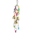 thumbnail image 2 of Bird Swing Bells Toy, Bite Resistant Relieve Anxiety Healthy Colorful Bird Bells Toy Pleasant Sound  For Parrots, 2 of 8