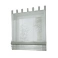 thumbnail image 2 of GROWTH TANK Roman Curtains In Voile Polyester Suitable For Bedroom, Balcony Home And Kitchen Grey-80×155cm, 2 of 9
