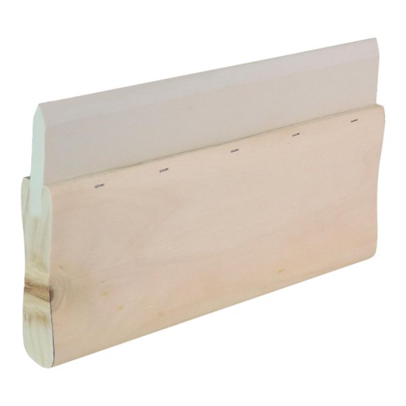 DYNWAVECA Wooden Handle Ink Blades Screen Printing Squeegee Comfortable Grip Reusable Professional Screen Printing Tool Rubber Blade 20cm