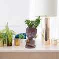 thumbnail image 3 of Flowers for Resin,Girl with Flowers Flower Pot Resin Flower Pot, 3 of 4