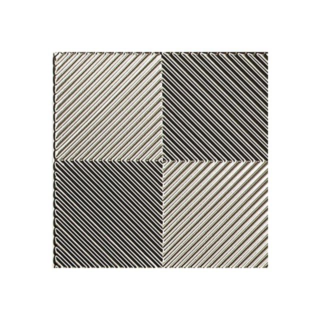Fasade 12" x 12" Wall Panel Sample- Brushed Nickel