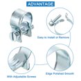 thumbnail image 3 of Unique Bargains 10Pack Mini Fuel Line Pipe Hose Clamp Clip, Adjustable 11-13mm, Zinc Plated, 3 of 5