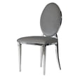 thumbnail image 1 of Canadian Zara Velvet Silver Dining Chair (Set of 2), 1 of 2