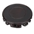 thumbnail image 3 of Round Wooden Base, Multifunctional Home Decoration Display Stand Retro Carving Elegant Beautiful  For Gift For Home Decoration Inner Diameter 13 Height 2.5 Cm, 3 of 8