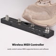 thumbnail image 3 of M-VAVE Sans Fil MIDI Controller BT Contrôleur à Pédale MIDI Intelligent Commandes par Application Écran d'Affichage Numérique Rechargeable Autonomie Ultra Longue de 12 H Adaptateur TRS vers MIDI Interrupteur au Pied MIDI Portable, 3 of 6