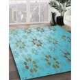 thumbnail image 3 of Ahgly Tapis d'Intérieur Lavable en Machine Carré Vert Mer, 4 Pieds Carré, 3 of 7