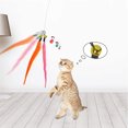 thumbnail image 2 of Qiaoxi Cat Teaser Stick Caterpillar Replacement Head Funny Cat Stick Interactive Training Playing Stick Toy, 2 of 7