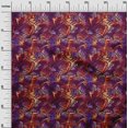 thumbnail image 3 of oneOone Tissu en Jersey de Coton Rouge Abstrait pour Robe Tissu Imprimé au Mètre 58 Pouces de Large, 3 of 4