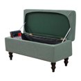 thumbnail image 1 of Green Rectangle Stretch Ottoman Slipcover Small Plaid Knit Footstool Protector Cover Removable Washable Slipcover, 1 of 6