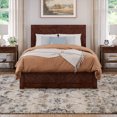 thumbnail image 2 of Canyon Full Foundation Bed Frame with Matching Footboard in Walnut, 2 of 25