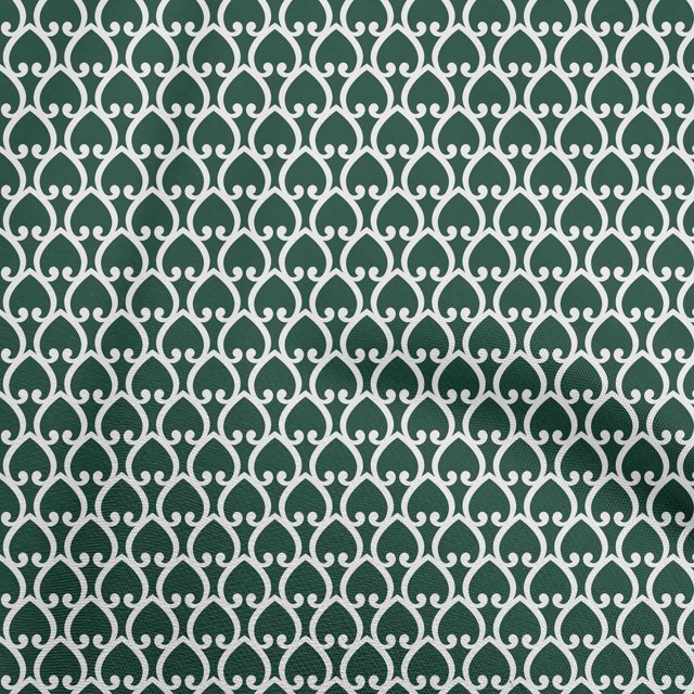 oneOone Rayonne Vert Foncé Tissu Floral Matière de Robe Tissu Imprimé Tissu au Mètre 56 Pouces de Large