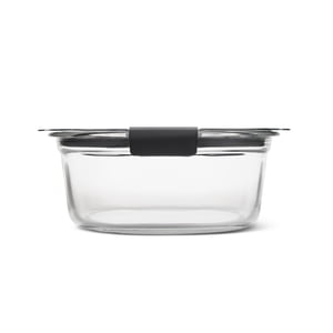 Rubbermaid Brilliance Glass Round Leak-Proof 6.1-Cup Food Storage Container
