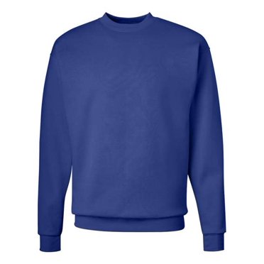 Hanes Mens ComfortBlend EcoSmart Crew Sweatshirt - Best-Seller, L, Deep Royal