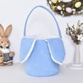 thumbnail image 4 of Easter Bunny Cute Candy Storage Toy Holder With Rabbit Ears For Kids Home Textile Storage, 4 of 6