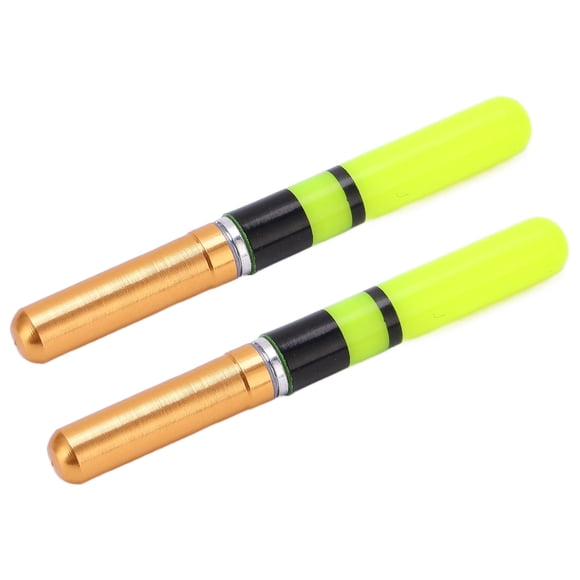 Bobeur Lumineux de Nuit, Flotteurs de Pêche Légers Verticaux Électroniques Durables avec Batterie pour Activités de Plein Air Bleu, Or