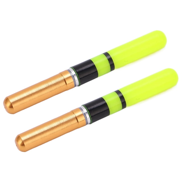 Night Lighted Bobber, Light Fishing Floats Vertical Electronic Durable With Battery For Outdoor Activities Blue,Gold