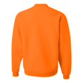thumbnail image 2 of Jerzees Adult NuBlend Crew Neck Sweatshirt, M, Safety Orange, 2 of 2