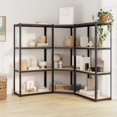 thumbnail image 1 of vidaXL 4-Layer Shelves 3 pcs Anthracite Steel&Engineered Wood, 1 of 5
