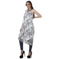 thumbnail image 4 of Moomaya Robe Kurti Sans Manches à une Épaule Imprimée pour Femmes Vêtements de Fête Boho, 4 of 7