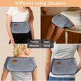 thumbnail image 4 of Hot Water Bottle Pouch with Waist Cover with Wearable Belt Wrap Around Hot Water Bottle PVC Soft Hand Warmer Leakproof Water Bag for Stomach Period Pain Relief Back Tummy and Shoulders1, 4 of 5