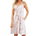 thumbnail image 1 of Birdeem Womens Summer Sexy Fashion Casual Suspender Flower Pattern Mini Dress with Pockets, 1 of 9