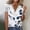 Navy, variant on Western Tops for Women Fashion Summer Sexy Fold Printed Regular Women Short Sleeves V Neck Button Top Womens Tops And Blouses on Clearance