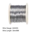 thumbnail image 2 of Unique Bargains Fil de Résistance Chauffant 0.5mm 24AWG Fils de Résistance Nichrome pour Éléments Chauffants 98 Pieds, 2 of 4