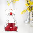 thumbnail image 4 of GROWTH TANK Gift for Girlfriend Forever Rose In Angel Glass Cover Eternal Flowers Home Decor Red, 4 of 9