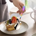thumbnail image 4 of Amzcrzy Utensils 304 Stainless Steel Flat Handle Round Spoon Thickened Dinner Spoon and Soup Spoon forHome Use Rounded Flat Spoon Serving Spoons Spoon Soup Spoons, 4 of 5