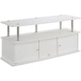 thumbnail image 2 of Convenience Concepts Designs2Go 50" TV Stand with Three Cabinets in White Wood, 2 of 4