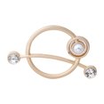 thumbnail image 1 of Meitianfacai T-Shirt Clips Clothes Corner Knotted Button Fashion Alloy Pearl Rhinestone Clip Buckle Round Shirt Silk Scarf, 1 of 7