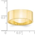 thumbnail image 3 of 10KY 8mm LTW Bande Plate Taille 13 Taille 13, 3 of 3