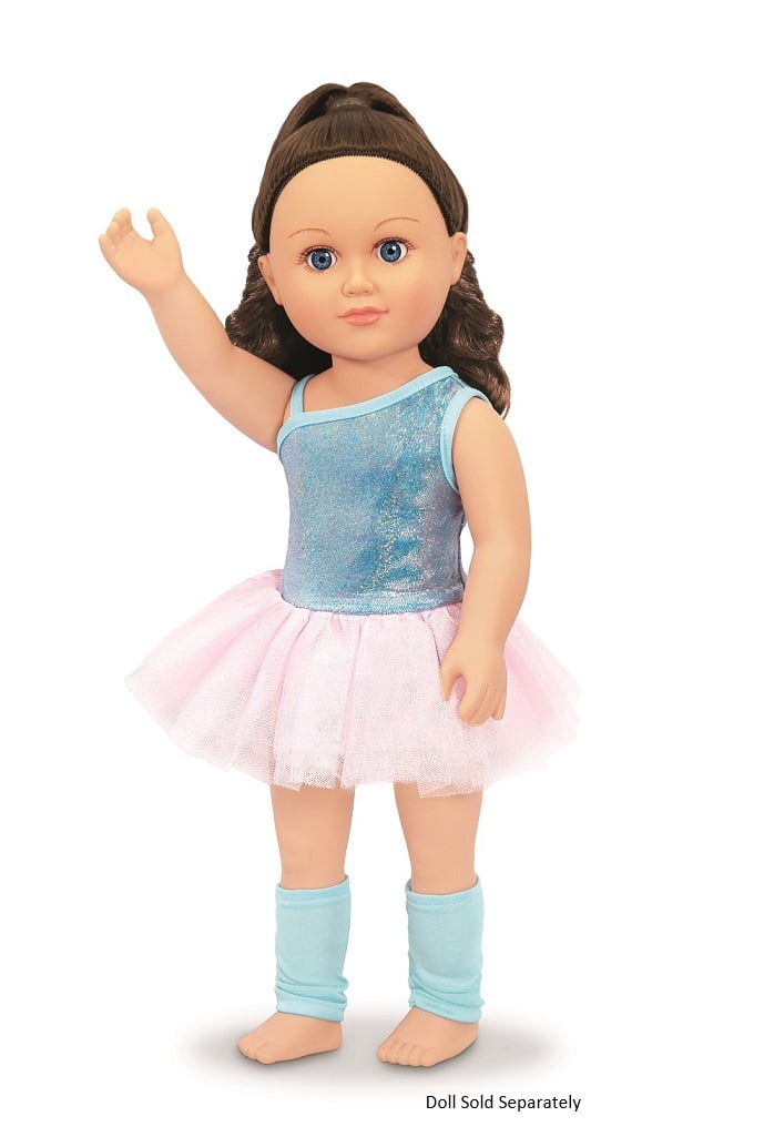 My Life As – Ensemble Ballerine pour Poupée de 18 pouces, 3 Pièces, Bleu et Rose