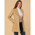 thumbnail image 2 of INSPIRE CHIC Manteau Trench Long pour Femme, Mignon, à Col Rabattu, à Simple Boutonnage, avec Ceinture, 2 of 6