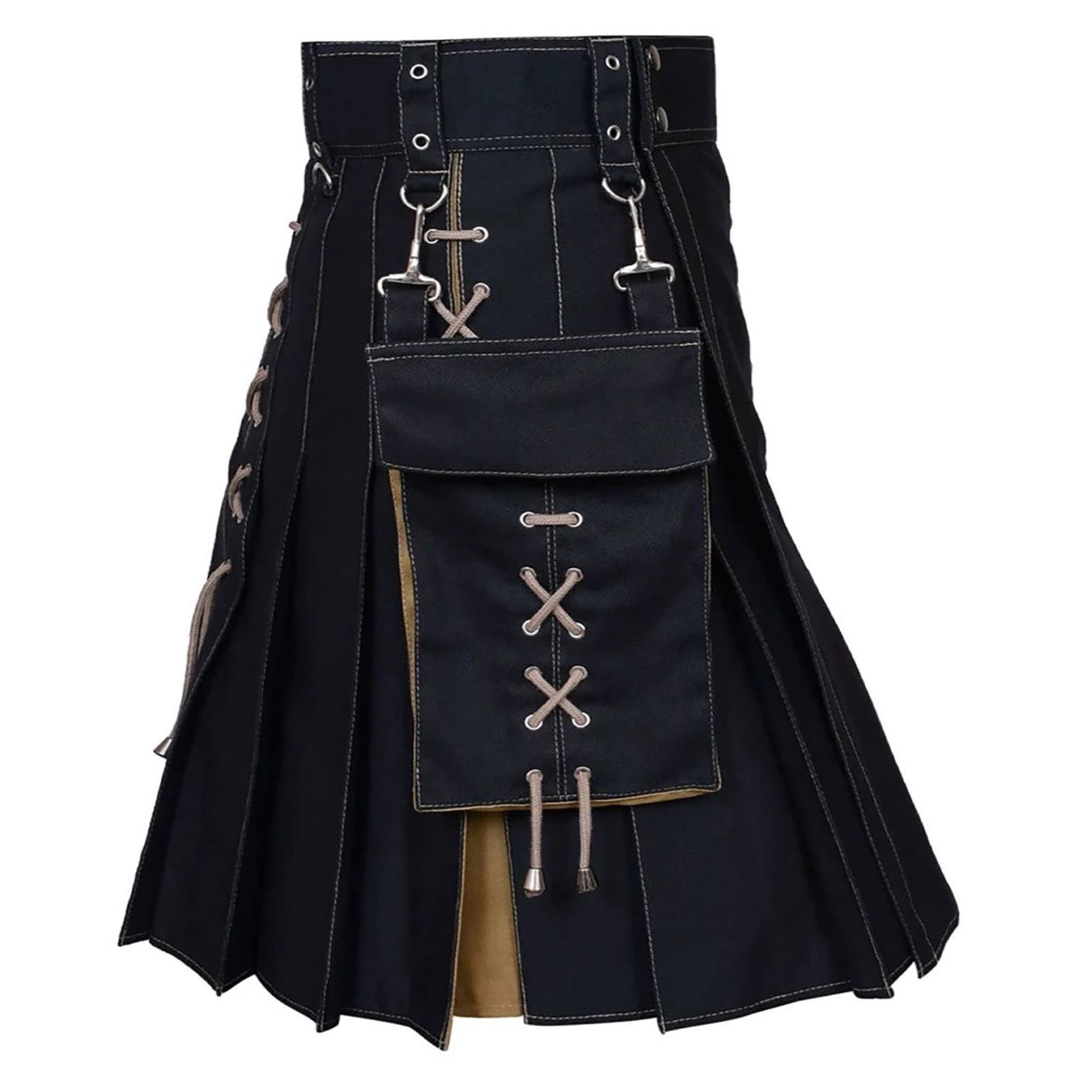 Kcodviy Design Sense Trend Scottish Memory Foam Plush Holiday Dress Color Medieval House Sock Pleated Skirt Slip 4 8 10 Star